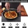 Moldes de acero de carbohidricch Pizza antiadherente sartén antiadherente bandeja para hornear bandeja para hornear láminas de molde para horno de masa Herramienta de cocina para hornear