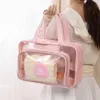 Borsa da toilette impermeabile sacchetto di stoccaggio portatile bagnato e secco sacca da bagno di fitness sacca da bagno per pupa di grande capacità