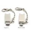 Chaveiro tipo C Micro USB OTG Reader Mini Pocket Menory Card Adapter Support Micro SD/TF para Xiaomi Tabela de laptop