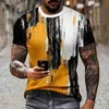 T-shirt maschile classiche increspature da uomo con increspatura di abbigliamento europeo t-shirt estate nuovo modo casual moda strad cotto a maniche corta.xw