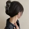 Clipes de cabelo Barrettes 2023 Moda coreana Y2K Rose Vintage Hair Garras Clips Women Women Metal Flowers Requintado Acessórios de cabelo elegantes para meninas para mulher 240426