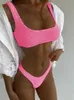 Damen Badebekleidung sexy Bikini 2023 Badeanzug Frauen Bikin -up Bikini Set Tanga Brasilian Badeanzug