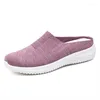 Casual schoenen vrouwen gevulkaniseerd plat single ultra licht ademend mesh slipper plus size loafer zapatos de mujer