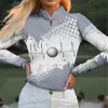 Polos Nieuwe Golf Herfst Winterkleding Womens Poloshirts Met Lange Mouwen TShirt Polo Sportkleding Dame Tennis Kleding Slim Fit