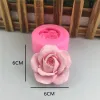 Vormen Bloem Bloom Rose -vorm Siliconen Fondant Soap 3D Cake Mold Cupcake Jelly Candy Chocolate Decoratie Bakgereedschap Mallen