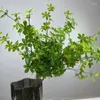 装飾的な花人工緑の植物プラスチック日本の鐘の葉シミュレーション植物本物のタッチリーフブランチホームリビングルーム