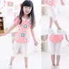 Trousers 3-10 Year Old Girl Knee Length Childrens Fifth Pant Candy Color Childrens Tailored Clothes Spring/Summer Full Match Bottom LegsL2404