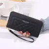 Langes weiches Gesicht Frauen Reißverschluss Frau Lederkartenhalter Brieftasche Handheld Vorhaut Clips Europäische Geldbörsen für Frauen High Lady Brieftaschen Rekto Verso Wallet Wallet