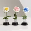 Decorative Flowers Hand-woven Rose Sunflower Ornament Auto Dashboard Interior Trembling Handicrafts Artificial Home Decorations