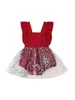 Fille robe bébé baby tulle roberie robe robe sans manches paillettes de jonction princesse de princesse avec broderie florale