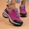 Boots Sports Chores for Women Platform, surélevé Chaussures de marche décontractées pour les femmes, Chaussures plates luxueuses pour femmes, Nouveau automne 2024