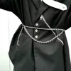 Womem Fashion Letter Chain Chain Belts Metal Double Layer Taies Chaînes avec tampon pour Gift Party