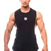 Men's Tank Tops Muscle mens gym clothing exercise vest fitness low cut arm hole vest muscle vest single piece active vestL2404