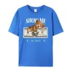 Camisetas masculinas abraçam o dólar americano Teddy T-shirt Men Street Logo Casual Casual SLES SUMPLEMELHA CHOVE CASHO