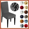 Chair Covers Stretchy Solid Color Spandex Fabric Cover Seat For Restaurant El Party Banquet Slipcovers Home Decoration Event