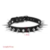 Collane grandi lunghe girocollo a spillo punk collare da donna per uomini rivetti a petto Chocker Chocker Chunky Collace Gioielli Goth Gioielli Metal Gothic Accessori gotici gotici