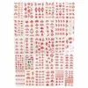 Transfert de tatouage 60pcs de style chinois Fleur front de la fleur 3d Sliant auto-adhésif ancien Imprimée fleurie tatouage Sticker Girl Diy Decoration 240427