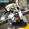 Stands Phone Porte Triple Triple Tree Fork Mount Clamp Telember Stand Stand Motorcycle Mirror Navigation Support Suporte de guidão