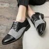 Dress Shoes Leather Men's Business British Style Formal Wear Small Lazy Casual Party