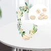 Party Decoration Set Of 6 Rustic Wood Place Card Holders Table Numbers Sign Desktop Decor Kraft Cards Birthday For Holiday Wedding