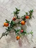 Decoratieve bloemen 6-head granaatappel textuur jam simulatie fruit huisdecoratie plant fabrikant directe verkoop groothandel
