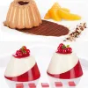 Formen aus Kunststoff gedämpfter Puddingform Gelee Panna Cotta Formen mit Deckel Jello Pfannen Pudding Pfanne Dessert Tassen Schokoladenpuddingform