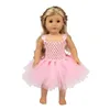 18 tum dollkjol gjord för amerikanska flickor dollklänningar lämpliga för DIY -docka hustillbehör baby leksaker