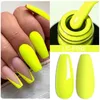 Lilycute 7 ml matt fluorescens färg gel nagellack vår sommar alla för manikyr bas top coat semi permanent naglar konst 240425