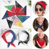 Bandanas Durag 1 Creative Ręcznie robiony szydełkowy mały stokrotka pusta trójkątna opaska na głowę Słodka dziewczyna na ramię w pasku do włosów na głowę 240426