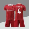 Soccer Jerseys Mens Tracksuits 2425 Liwu p Home Kits No. 11 Salah No. 4 Van Dyck Adult and Childrens Universal Football Kit