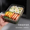 Bento -dozen geïsoleerde lunchbox afgesloten draagbaar split type studentenkantoor werkbench magnetron oven hete voedselopslag Q240427