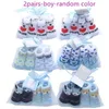 Kindersocken 2 Stück/Batch Baby Socken Herbst Baumwolle Baby Socken Mädchen Neugeborene Jungen und junge Kinder modische Socken Baby-Kleidung Accessoires 0-12L2404