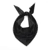 Scarves Solid Color Fashion Pearl Bandana Breathable Velvet Hair Bands Retro Decorative Headscarf