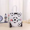 Förvaringspåsar Stobag 4st Cartoon Football Non-woven Tote Bag Fabric Gift Package Kids Birthday Waterproof Reablerable Pouch Party Favors