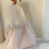 Cosmetic Bags Plain Simple Japanese Lunch Beam Port Box Bag Canvas Drawstring Cute Handbag Cloth Lightweight Niche Versatile Keep Warm