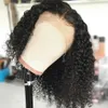 Synthetic Wigs Adhesive free wig short wave Bob 12A Malaysian lace front human hair wet twisted curly 13x4 Q240427