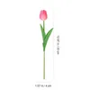 Decoratieve bloemen kunstmatige tulpen witte roze zijden nep stengels echte touch faux