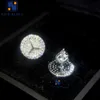 Hip Hop Custom Factory Direct Sale Bling Iced Out Jewelry Gra Gold Plated Moissanite Men Ear Studs Earring