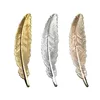 1Pc Retro Metal Feather Bookmark Fashion Leaf Shape Page Marker Student Stationery Child Gift School Office Accessories