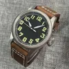 Polshorloges Tandorio duiken vintage automatisch horloge voor mannen 20Bar waterdichte NH35 PT5000 Romeinse cijfers Saffier kristal muntrand 39 mm 39 mm