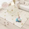 Baby glanzend 2 cm opvouwbare baby speelmat cartoon speelmat puzzel kindermat babykamer verdikte kruipende kussen vouwmat 240416