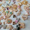 10st Luxury Kawaii Love Heart Pink Sailor Moon Star Nail Art Parts Zircon Manicure Nails Accesorios Supplies Charms 240425