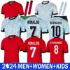 24 25 Hot Portugalia B.Fernandes Koszulki piłkarskie drużyna narodowa Europejska Puchar Europejska Cr7 Bruno Joao Felix Ronaldo Bernardo Diogo J. Joao Cancello Football Shirt Sock Full