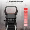 Optique 1x22x33 Réflexe Sight 4 Réticule Red Dot Sight Optics on Off Interrupteur pour un montage de rail 20 mm AirSoft Air Tactical Rifle SocPE