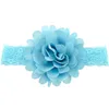 Stirnband für Kinder Girls Massive Chiffon Blumenhaarband Baby Girls Weich elastische Neugeborene Kopfbedeckung Chlidren Haarzubehör