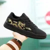 Casual Shoes Men's The Year Of Loong Limited Leather Original Niche Fashion Sports Comfortable Safety Tenis Para Hombre