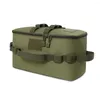 Cosmetic Bags Multifunctional Camping Storage Tactical Pouch Bag 600D Oxford Gas Stove Canister Pot Carry For Hiking