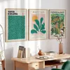 Scandinave Simple Wall Art Résumé Matisse Tropical Greens Flower Market HD PEINTURE AFFICHE HOME CHAMBRE DÉCOR DÉCOR DE SOIX ROI 240424