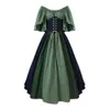 Women's Mid-Century Vintage Renaissance Corset Plus Size Dresses 5XL WDEC-022