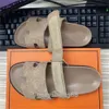 Slippers Designer mass feminino praia clássico fivela verão verão não deslizamento de couro externo chinelos de um pé estribo preguiçoso Sapatos casuais tamanho grande 35-46